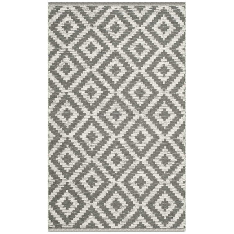 Lavallee Hand Woven Cotton Geometric Rug