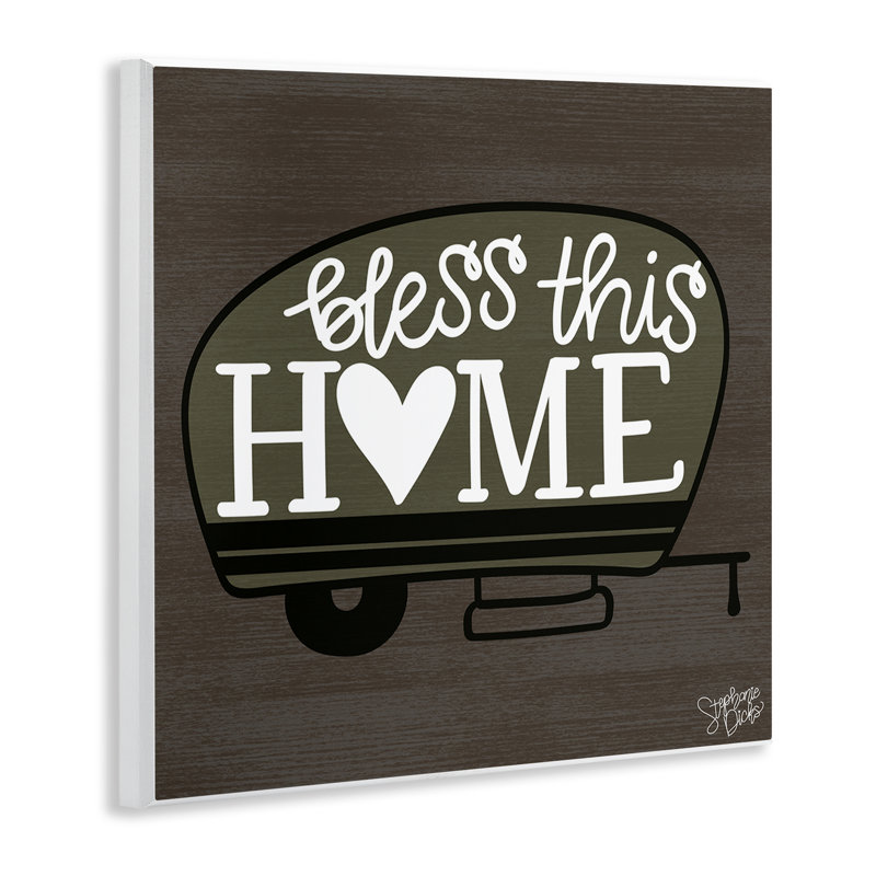 Art mural "Bless this home camper" par Stephanie Dicks