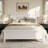 Mid-Century Wood Platform Bed With Headboard And Wood Slat Support, No Box Spring Needed-272177711-272177700