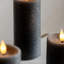 Unscented Flameless Pillar Candle with Plastic Holder-1142273395