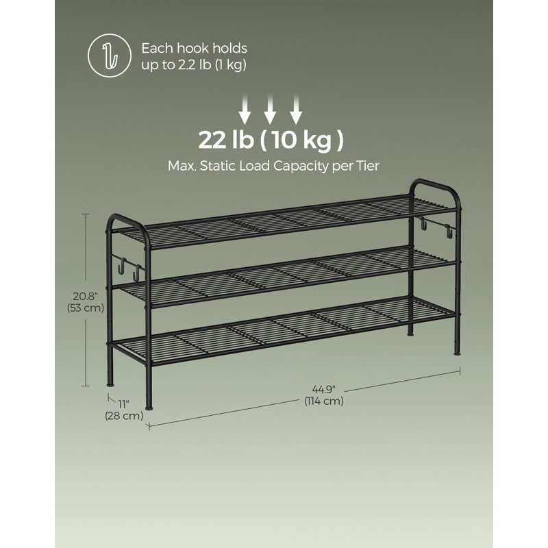 Talesa 10 Pair Shoe Rack