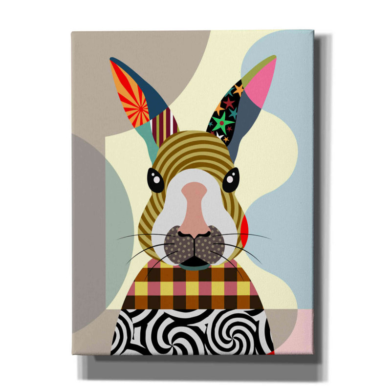 " Sexy Bunny " by Lanre Adefioyue, 16" H x 12" W x 0.75" D