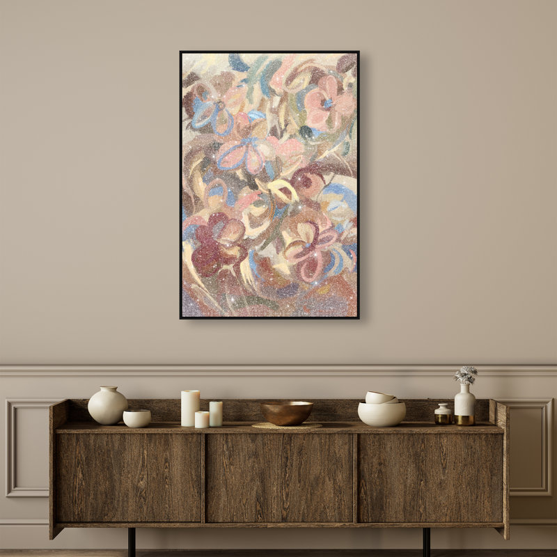 Moving Eden Print by Oliver Gal, 46"H x 31"W, Black Floater Frame