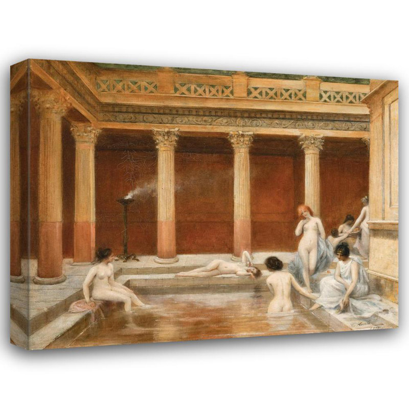 «Roman Baths» par Louis Hierle - Art mural sur toile tendue avec châssis, H 24 po x l 17 po