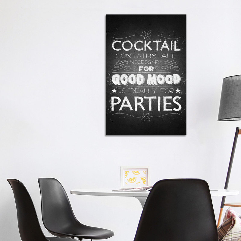 Cocktail Menu II by Gab Fernando - Wrapped Canvas Gallery-Wrapped Canvas Giclée, 101.6 cm H x 66.04 cm W x 3.175 cm D