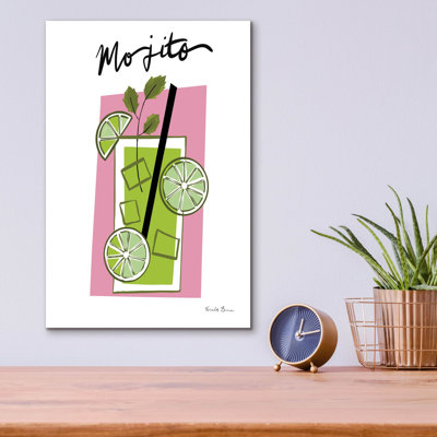  «Colourful cocktails 1» par Farida Zaman, art mural en verre acrylique, 12 po x 16 po
