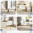 Velvet Accent Chair Vanity Makeup Chairs-1628312060