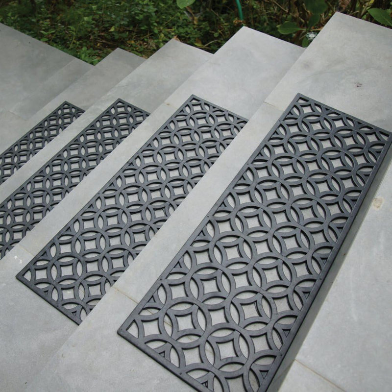 Tapis d'escalier noir Drechsler