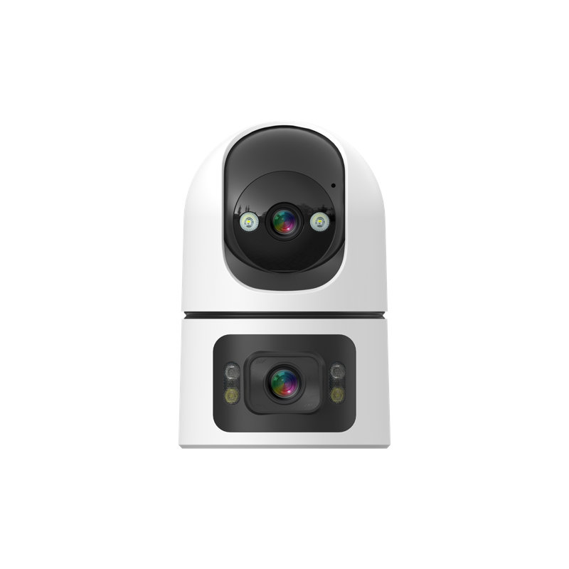 Indoor Security Camera, Dual Lens Cameras for Home Security, Motion Tracking, Night Vision, Smart detection and alerts, Two-Way Audio, SD Card or Paid Cloud, Security Camera for Pet Elderly