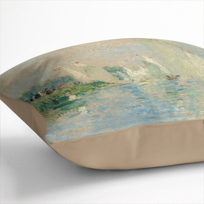 Regatta At Argenteuil Square Throw Cushion, Stone, 55cm H x 55cm W x 20cm D