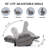 Oversized Adjustable Headrest Upholstered Power Lift Recliner With Massage And Heat Functions-1303202855