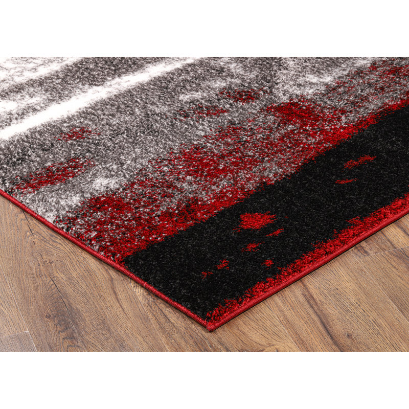 Hatter Abstract Indoor Rug, Round 7'7"