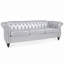 Canapé Chesterfield 3 places élégant avec accoudoirs arrondis-118719826