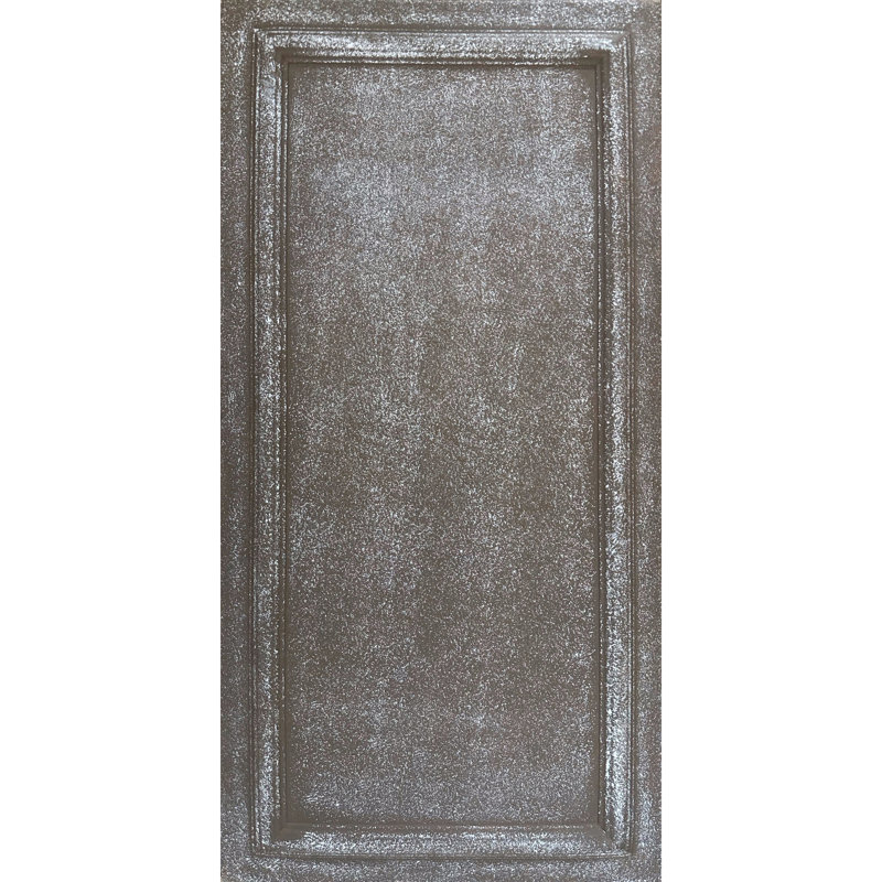 Grand panneau - tuile de plafond en mousse à coller 1,6 pi x 3,2 pi, Gris mousse