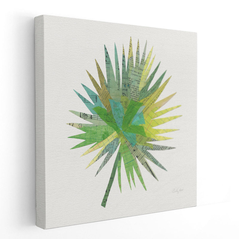 «Tropical Fun Palms IIII», reproduction d'art sur toile, H 12 po x l 12 po