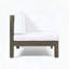 Ensemble de canapé modulaire d'extérieur en bois d'acacia 3 pièces avec coussins amovibles