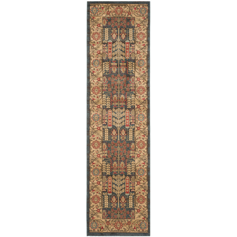 Tapis performance oriental Pennypacker, Tapis de couloir 2 pi 2 po x 6 pi