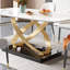 Ensembles de table à manger rectangulaires de luxe moderne-103235565