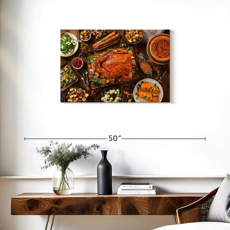Yarlin Thanksgiving Feast, 20" H x 30" W