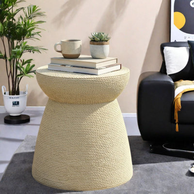 Stone Top End Table
