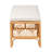 Ahyana Polyester Blend Upholstered Rattan Bench
