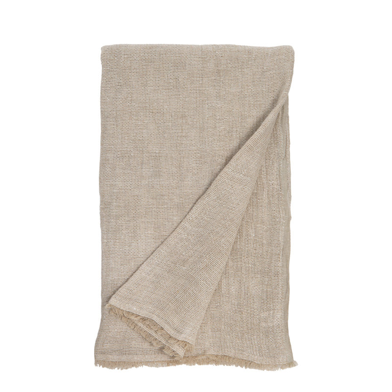 RIVER Throw Blanket, Beige