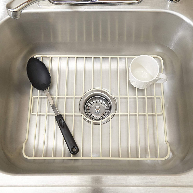 Égouttoir à vaisselle pour au-dessus de l'évier, Beige, H 1 po x l 12,63 po x P 16,5 po