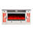 Large Farmhouse 70" TV Stand With 42" Fireplace, Led Lights, White-1568302813