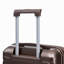 14 "/ 20" 2 pièces / ensemble dans un bagage à roulettes en ABS, avec serrure à combinaison, étui à cosmétiques 14 "(brun)