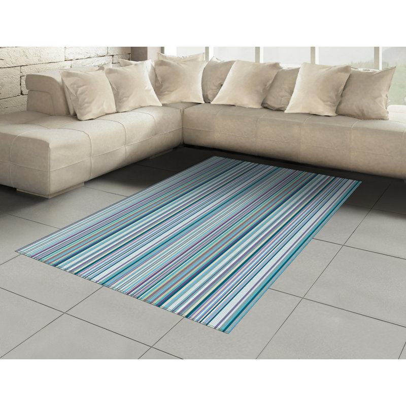 Crawfordville Striped Hand Woven Area Rug, Rectangle 120 x 180cm