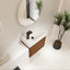 Meuble-lavabo mural avec lavabo en céramique et porte simple à fermeture en douceur-1165533491
