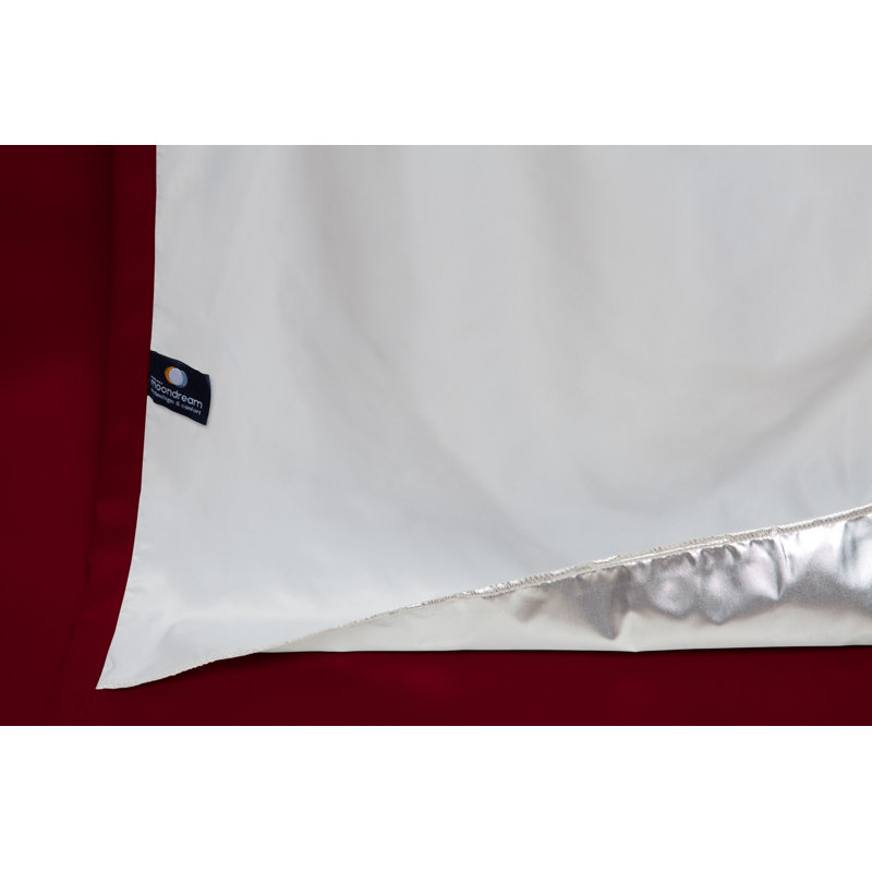 Rauseo Blackout Curtain Single Panel, Dark red