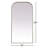 Sabine Metal Arch Floor Mirror-87052517-87052512