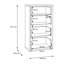 Modern minimalistic chest of drawers with 4 drawers, engineered wood, decor-124889453-124889452