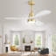Ventilateur de plafond 48 po avec 3 lumières et ventilateur de plafond en bois-121082843-121082835-121082837