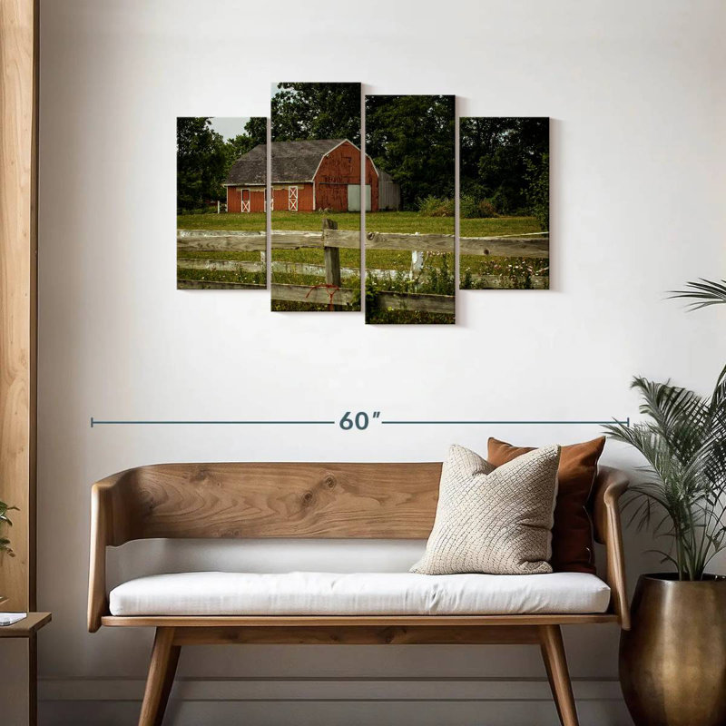 Lilie Rural Farm Barn, 27" H x 43" W