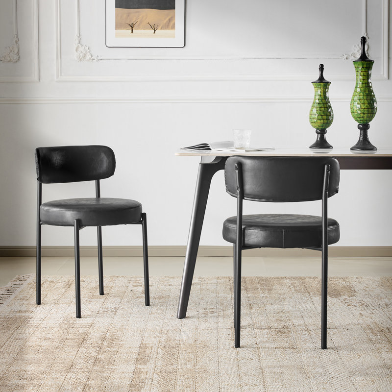 Black Leather Dining Chairs