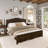 Detarius Solid Wood Camelback Platform Bed-1599799159-1599798997