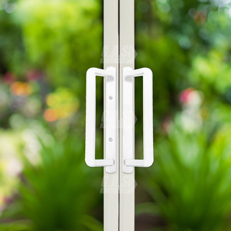 Poignée de porte intérieure en verre coulissante GPT, Interior, Blanc