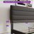 Full Size Platform Bed Frame with Upholstered Headboard and Wooden Slats, Black-43020087-49291583