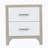 Elegant High Gloss Nightstand With Metal Handle-138913786