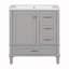 Ensemble de meuble-lavabo simple 18 po avec plateau en résine Shalyssa-217014418