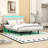 Floating Bed Frame with Adjustable LED Lights-242735428-242735430
