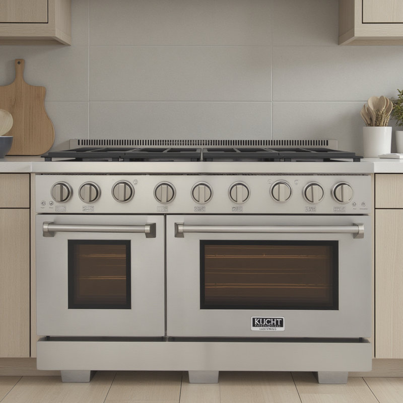 Kucht 48'' W Dual Fuel Range, Stainless Steel, Natural Gas