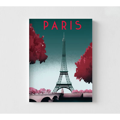 Paris Travel Print, France Eiffel Tower Poster, Paris Hostel Poster, Modern French Hostel Decor, Best Friend Birthday Gift Idea