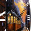 Horloge murale Train Industrial Elegance Pointillism I-939511547