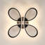 Stylish Flower-Shaped Dimmable Flush Mount with Remote