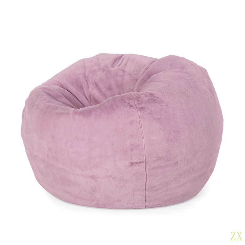 Fauteuil à billes arrondi 3 pieds Kavel, lavande