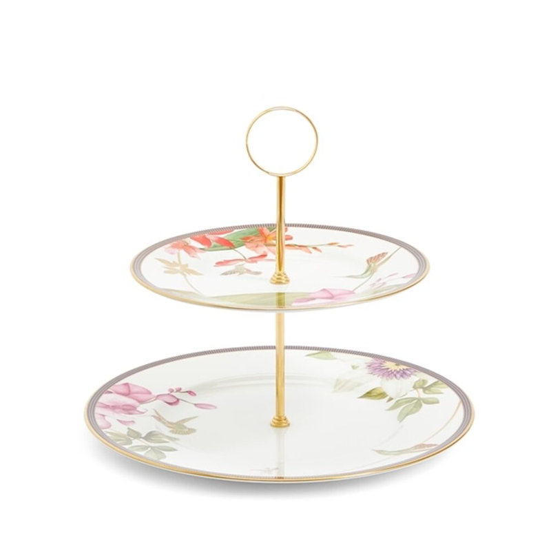 Wedgwood Hummingbird 2 Tier Cake Stand