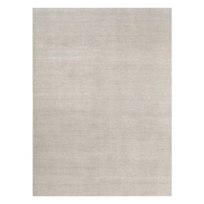 Rug & Kilim’S Oversized Contemporary Textural Solid Rug In Ivory Tones